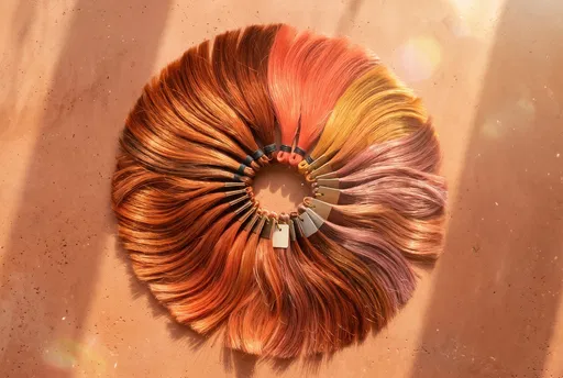 Circular Sunset Hair Color Swatches