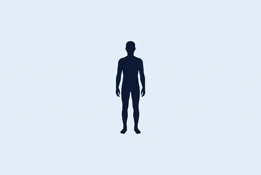Minimal Standing Human Silhouette Icon