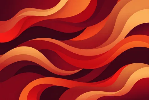 Abstract Red and Orange Layered Waves