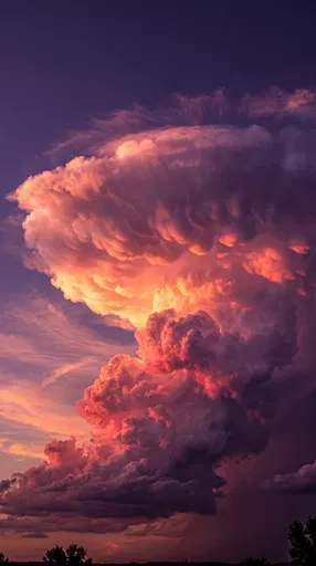 Towering Sunset Cumulonimbus Anvil Cloud