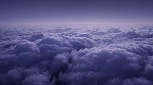 Deep Indigo Aerial Cloudscape