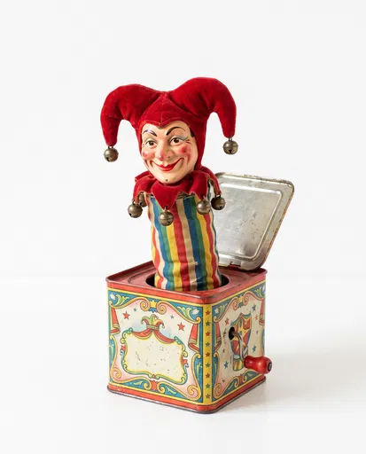 Vintage Jester Jack in the Box Toy