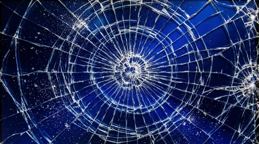Shattered Blue LCD Screen Texture