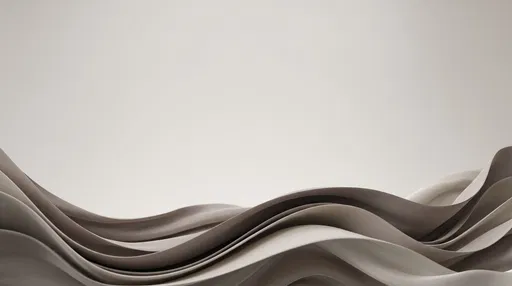 Neutral Abstract Waves Presentation Background