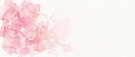 Soft Pink Watercolor Banner Background