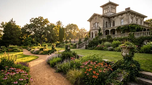 Historic Italianate Villa and Sunlit Perennial Garden