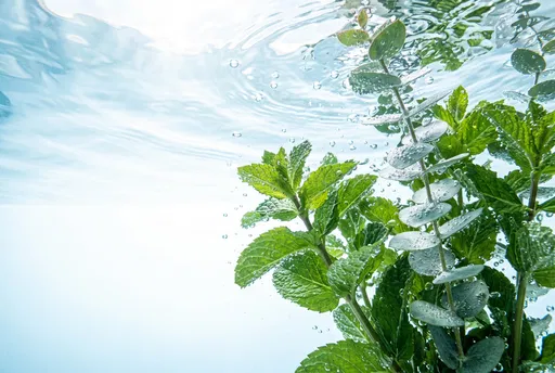 Underwater Mint and Eucalyptus Foliage