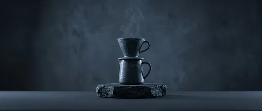 Ceramic Pour-Over Coffee Maker on Stone