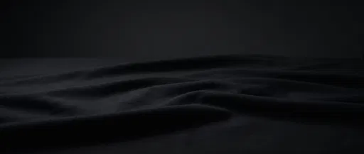 Dark Rippling Matte Black Fabric Background