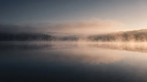 Misty Lake at Dawn