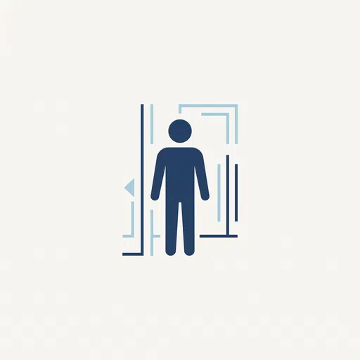 Minimalist Men's Restroom Architectural Icon