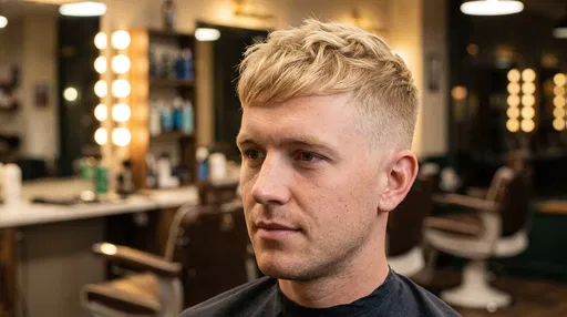 Blonde Man With Low Fade Haircut