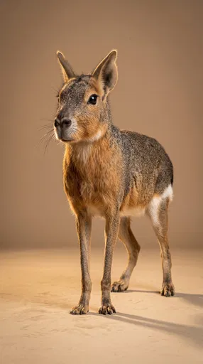 Studio Portrait of a Patagonian Mara