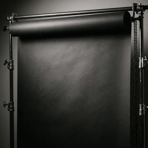 Charcoal Black Studio Backdrop Paper Roll