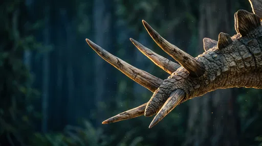 Close-Up of Stegosaurus Tail Spikes