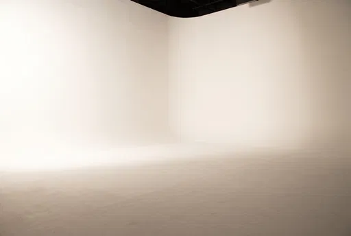 Empty Warm White Cyclorama Studio Backdrop