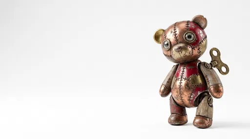Vintage Mechanical Wind-Up Teddy Bear