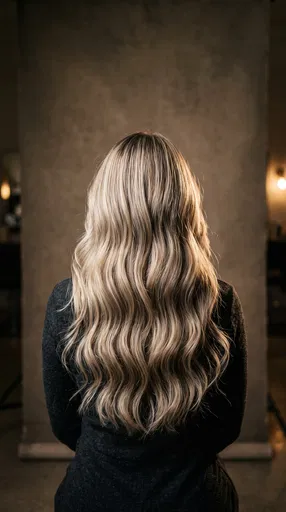 Woman With Long Wavy Blonde Hair