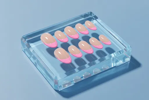 Pink French Tip Press-On Nails