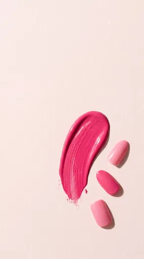 Pink Nail Polish Swatch and Press-On Nails