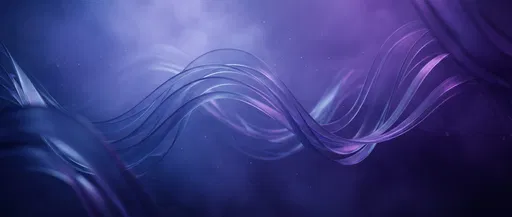 Abstract Blue and Purple Glass Ribbons