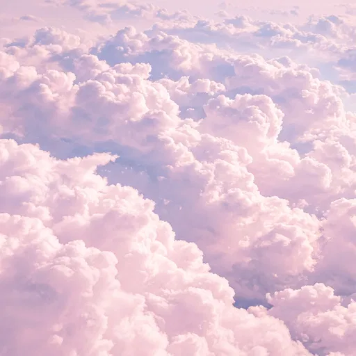 Dreamy Pastel Pink and Lilac Clouds