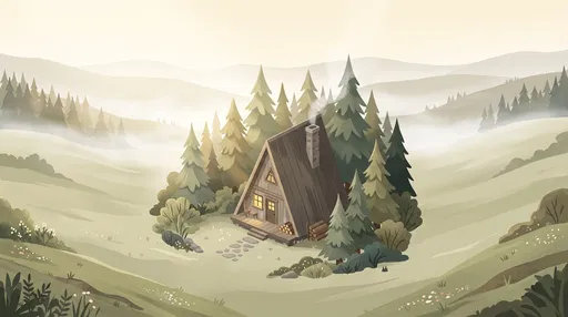 Cozy A-Frame Cabin in Misty Meadow