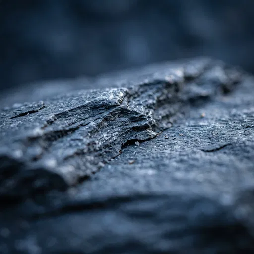 Macro Close-Up of Blue-Gray Slate Stone