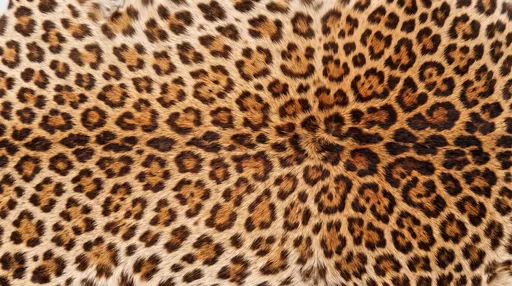 Warm Leopard Fur Hide Texture Background