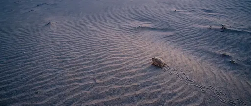 Desert Rain Frog on Rippled Sand Dunes
