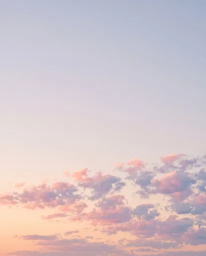 Pastel Pink Morning Clouds with Copy Space