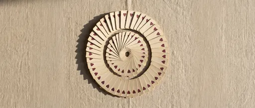 Vintage Playing Cards Circle Arrangement