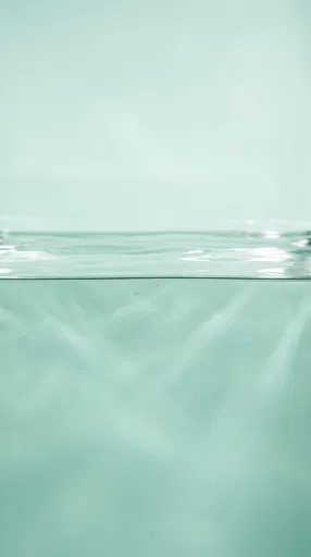 Pastel Mint Split Water Surface Background