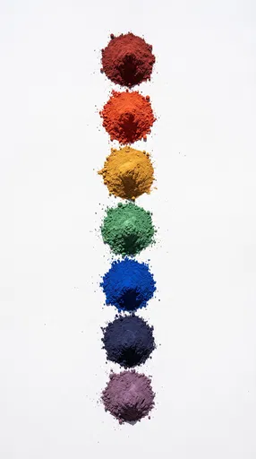 Seven Rainbow Mineral Pigment Mounds