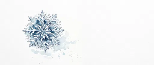 Top View Watercolor Winter Spruce Tree