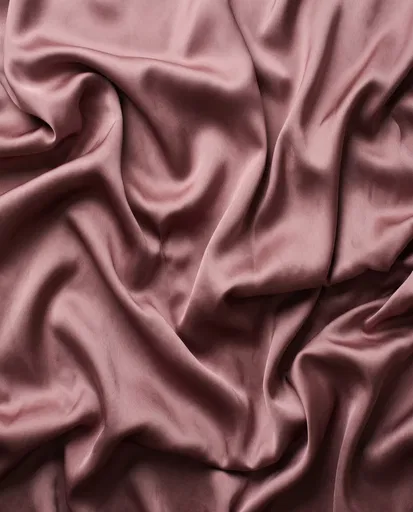 Draped Dusty Rose Silk Fabric Background