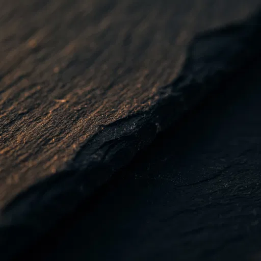 Macro Close-Up of Dark Slate Stone