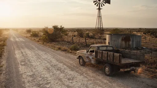 Weathered Flatbed Truck by Desert Windpump