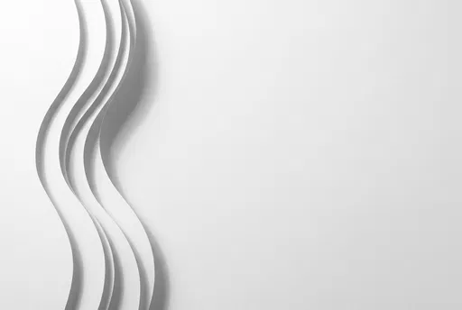 Minimalist White Curved Paper Presentation Background