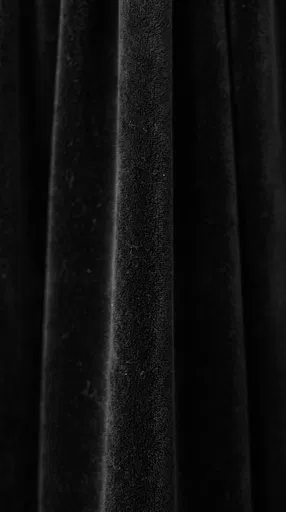 Black Velvet Curtain Macro Texture