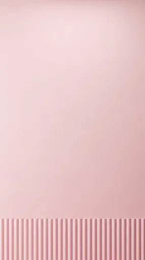 Minimalist Pink Wall With Fluted Trim