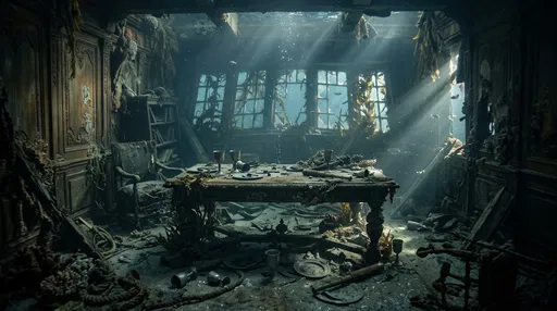 Flooded Captain's Cabin in Sunken Galleon