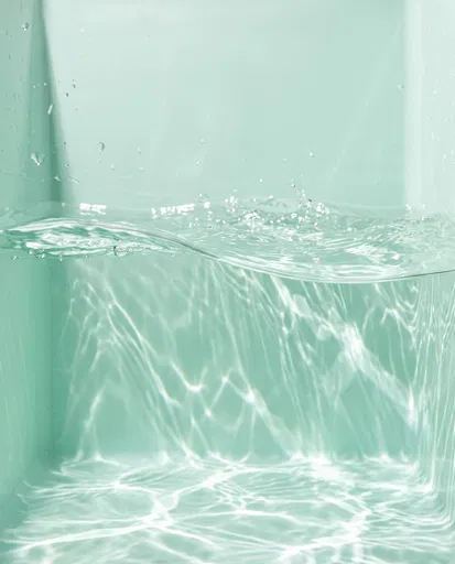 Pastel Mint Split-Level Water Tank Background