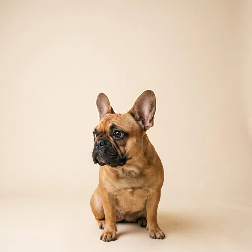 Fawn French Bulldog Studio Portrait