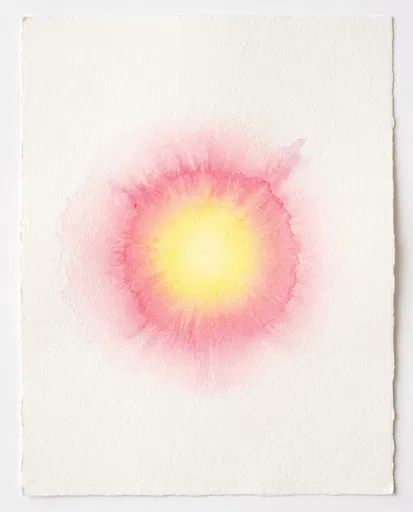 Yellow and Pink Watercolor Aura Gradient