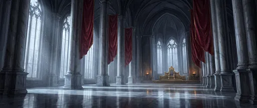Grand Gothic Fantasy Throne Room