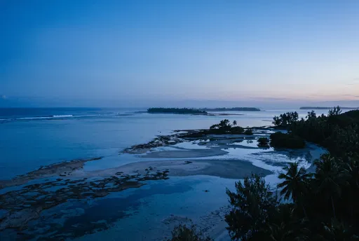 Tropical Lagoon Reef at Blue Hour