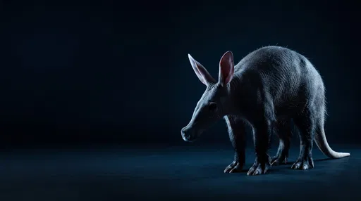 Studio Portrait of an Aardvark