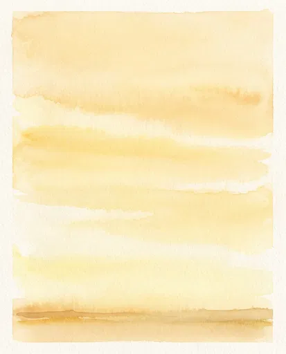 Minimalist Pastel Yellow Watercolor Sky Background