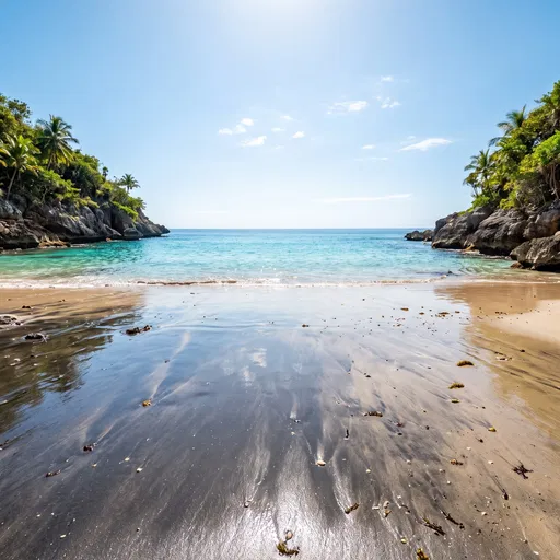 Tropical Turquoise Cove at Low Tide